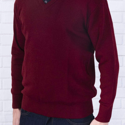 Balmoral Kids Jumper Balmoral V-Neck Wool Mix Kids Unisex Jumper Teflon Coated