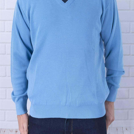 Balmoral Kids Jumper Balmoral V-Neck Wool Mix Kids Unisex Jumper Teflon Coated