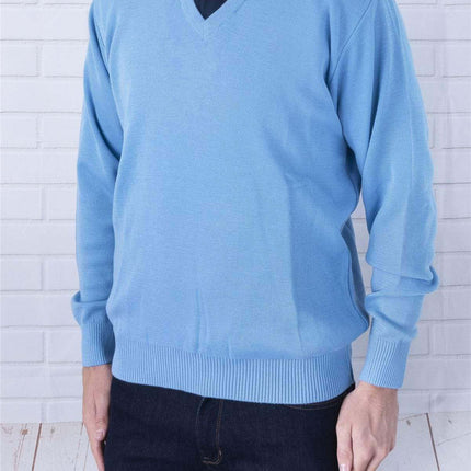 Balmoral Kids Jumper Balmoral V-Neck Wool Mix Kids Unisex Jumper Teflon Coated