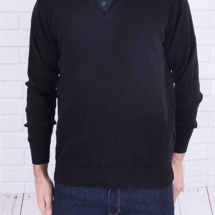 Balmoral Kids Jumper Balmoral V-Neck Wool Mix Kids Unisex Jumper Teflon Coated