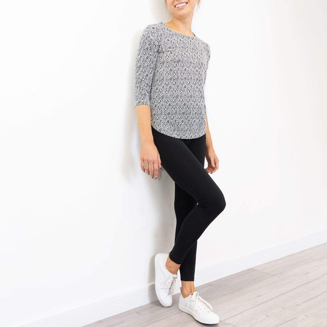 M&Co Essential High Waist Tummy Control Gym Black Leggings-Quality Brands Outlet-