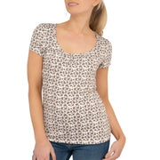 Phase Eight Tiny Heart Print Short Sleeve Top