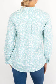 White Stuff Linen Sprig Long Sleeve Linen Shirt - Quality Brands Outlet