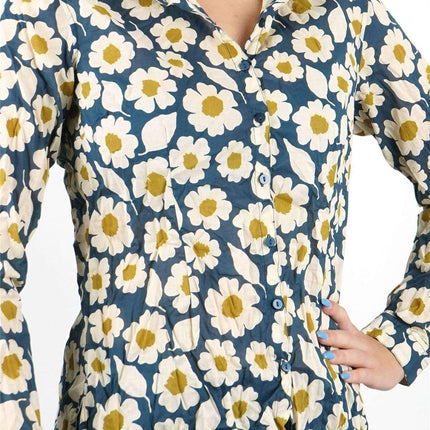 Seasalt Shirts Blue / 8 Seasalt Larissa Shirt in Swatch Floral Light Print