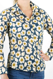 Seasalt Shirts Blue / 8 Seasalt Larissa Shirt in Swatch Floral Light Print
