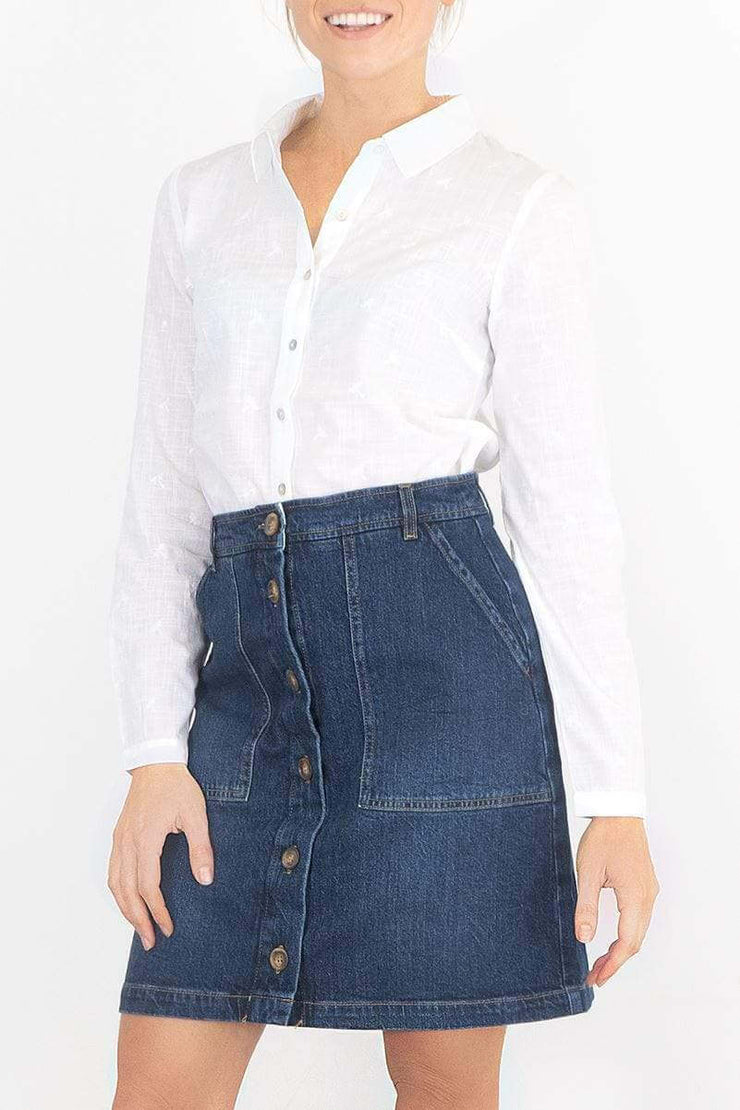 White Stuff Canterbury Denim Short Skirt - Quality Brands Outlet