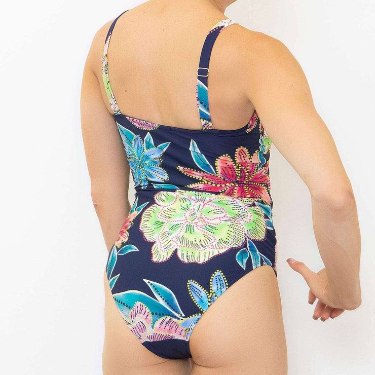 Phase Eight Navy Delaney Floral Print Swimsuit
