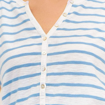 White Stuff Vest Sleeveless Button Up Cotton Jersey Summer Casual Tops-Quality Brands Outlet-
