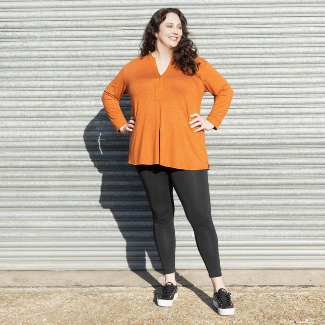 Live Unlimited Curvy Ladies Plus Size Loose Relaxed Fit Long Sleeve Flare Tops-Quality Brands Outlet-