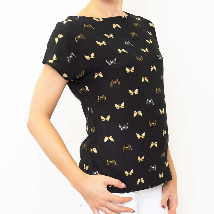 M&S Tops M&S Butterfly Black Top