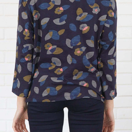 Seasalt Top Seasalt Navy Floral Marsh Marigold Top