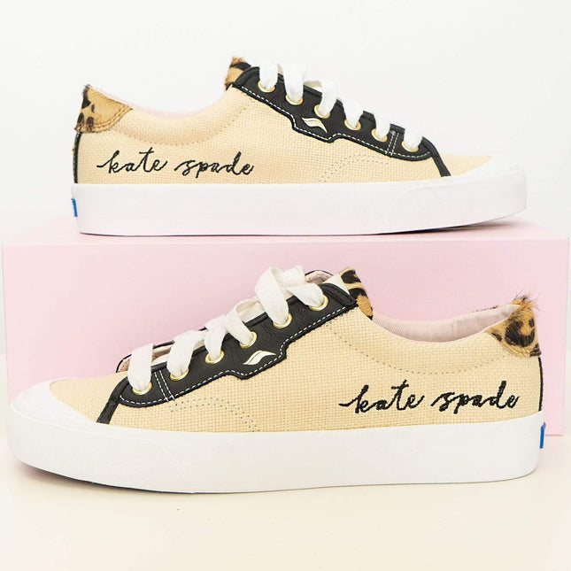 Keds Women Shoes Crew Kick Kate Spade Beige Trainers-Quality Brands Outlet-