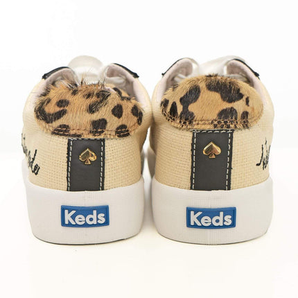 Keds Women Shoes Crew Kick Kate Spade Beige Trainers - Quality Brands Outlet