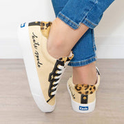 Keds Women Shoes Crew Kick Kate Spade Beige Trainers - Quality Brands Outlet