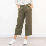 White Stuff Trousers Green / 20 White Stuff Wide Leg Khaki Trousers