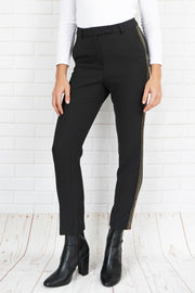 M&S Collection Side Stripe Ankle Grazer Skinny Trousers - Quality Brands Outlet