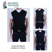 Balmoral Vest Balmoral V-Neck Cotton Mix Knit Vest
