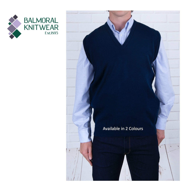 Balmoral Vest Balmoral V-Neck Soft Knit Men&