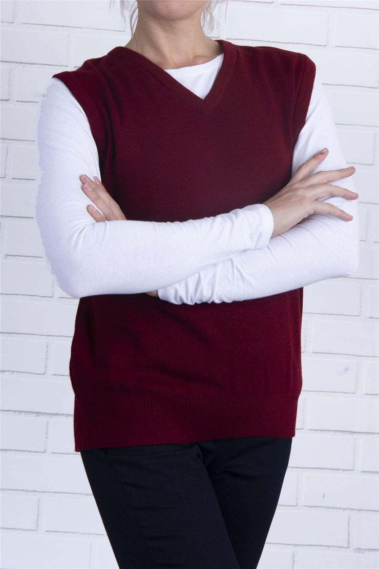 Balmoral Women V-Neck Wool Blend Knit Slipover Sweater Vest – Quality  Brands Outlet