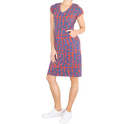 White Stuff Red Short Sleeve Jersey Short Dress - Quality Brands Outlet