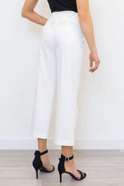 Next Ivory White Cropped Trousers - Quality Brands Outlet