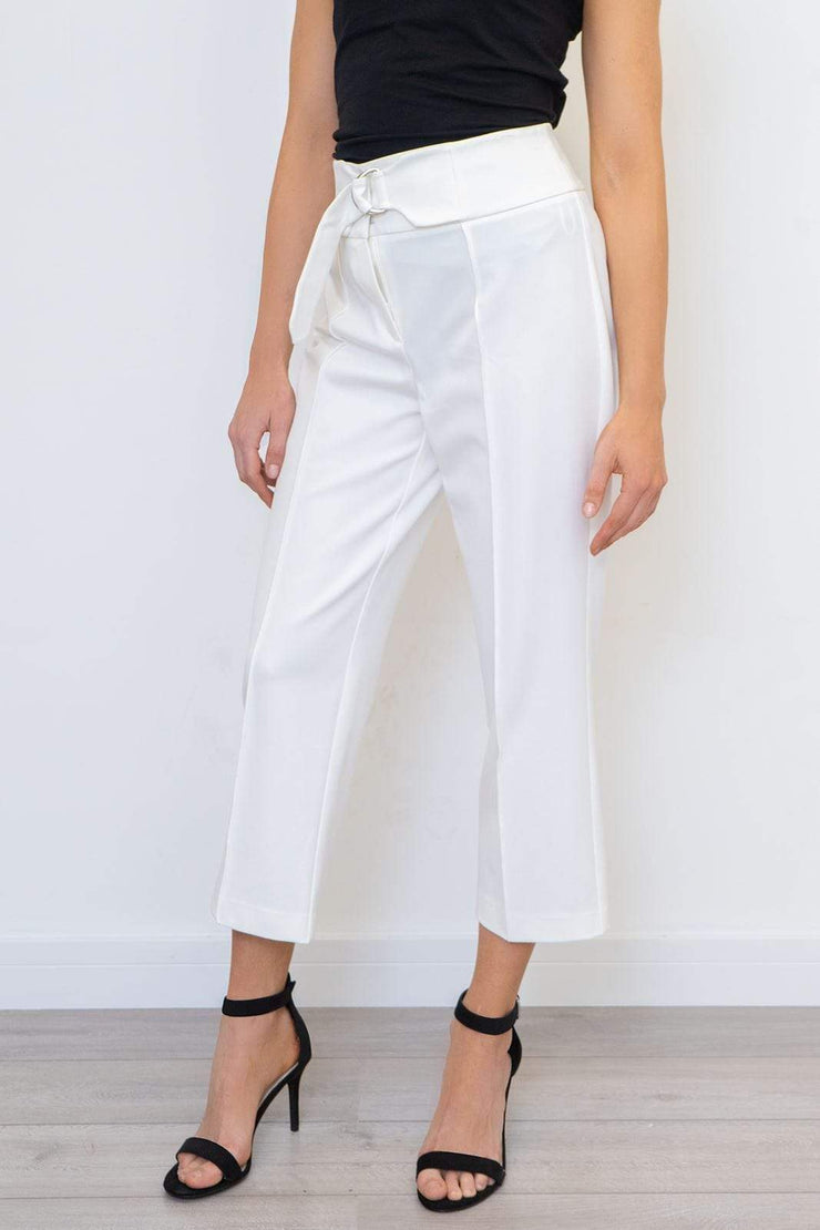 Next Ivory White Cropped Trousers - Quality Brands Outlet